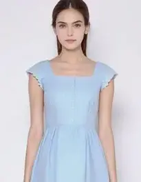 Womens Cotton Frock Dress face swap