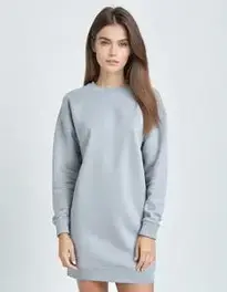 Womens Cropped Sweatshirt Dress face swap