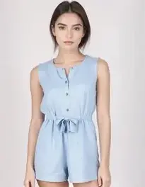 Womens Cotton Shorts Dress face swap