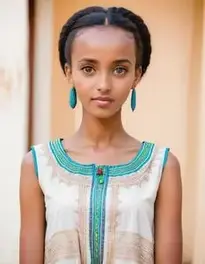 Womens Ethiopian Dress face swap
