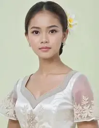 Womens Filipiniana Attire Dress face swap