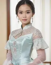 Womens Filipiniana Gown Dress face swap