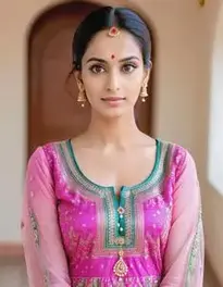 Womens Punjabi Dress Style face swap