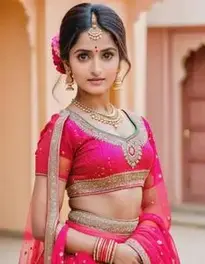 Womens Rajasthani Lehenga Dress face swap
