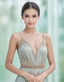 Womens Festive Cocktail Attire Dress face swap