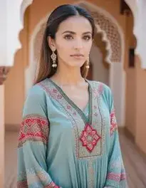 Womens Moroccan Dress face swap