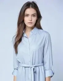 Womens Oversized Shirt Outfit Dress face swap