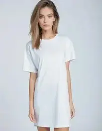 Womens Oversized T Shirt Dress face swap