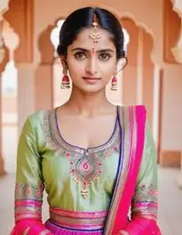 Womens Rajasthani Dress face swap