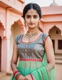 Womens Rajasthani Dress face swap