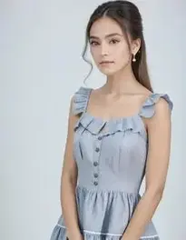 Womens Tiered Dress face swap