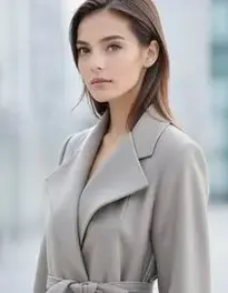 Womens Wrap Coat Dress face swap