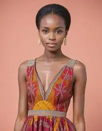 Womens Nice African Dress face swap