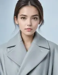 Womens Oversized Coat Dress face swap
