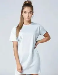 Womens Oversized Gym T Shirt Dress face swap