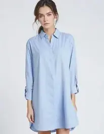Womens Oversized Shirt Dress face swap