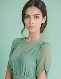 Womens Sage Green Dress face swap