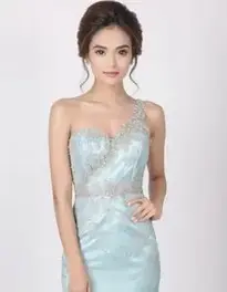 Womens Stunning Wedding Guest Dress face swap