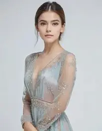 Womens Transparent Dress face swap