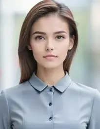 Womens Young Business Attire Dress face swap
