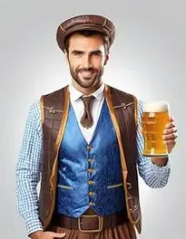 Beer Man Fancy Dress face swap