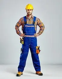 Construction Worker Costume Men face swap