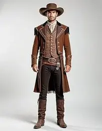 Wild West Costume Mens face swap