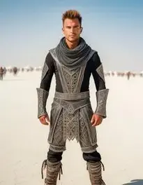Burning Man Festival Outfit face swap