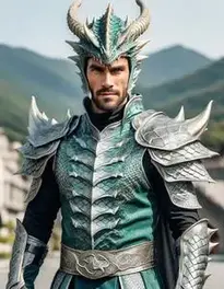 Adult Male Dragon face swap