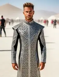 Burning Man Dress face swap