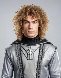 Curly Hair Male Halloween face swap