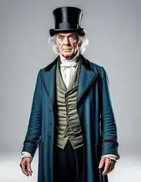 Ebenezer Scrooge face swap